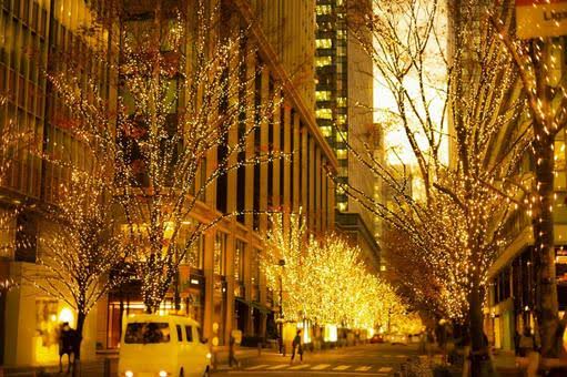 クリスマス街の風景